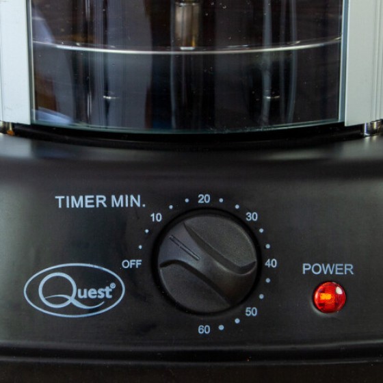 Quest Electric Rotisserie Grill with Glass Safety Door / Cooks Kebabs, Skewers and Roasts